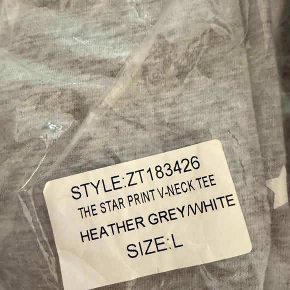 Z Supply The Star Print Gray Sweat Pant Joggers and Printed tee - Matching Set - Picture 5 of 6